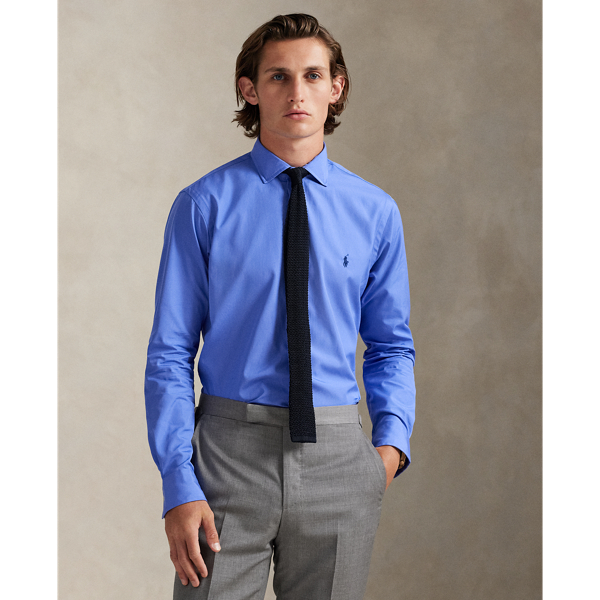 This spread-collar shirt is crafted from lightweight cotton poplin, which boasts a silky feel. Our iconic Pony adds a signature finish on the left chest.