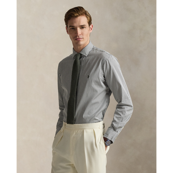 Custom Fit Striped Poplin Shirt