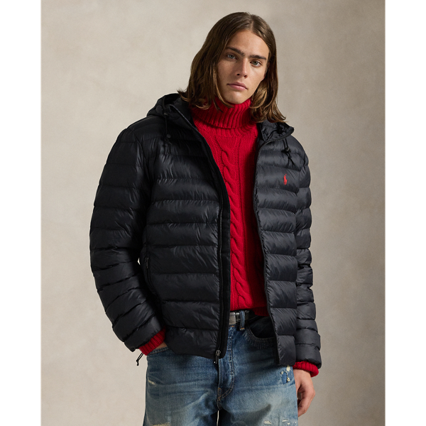 Ralph Lauren The Colden Packable Hooded Jacket In Black