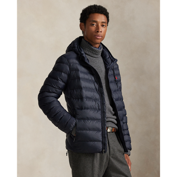 Ralph Lauren The Colden Packable Hooded Jacket In Blue