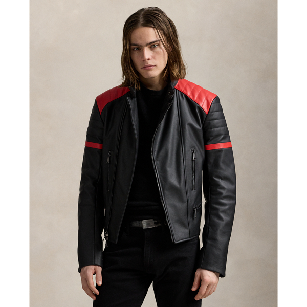 Perfecto Café Racer en cuir - Polo Ralph Lauren - Modalova