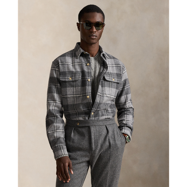 Camicia in lana scozzese Classic-Fit Ralph Lauren