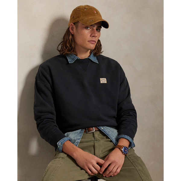 Relaxed Fit Loopback Fleece Sweatshirt