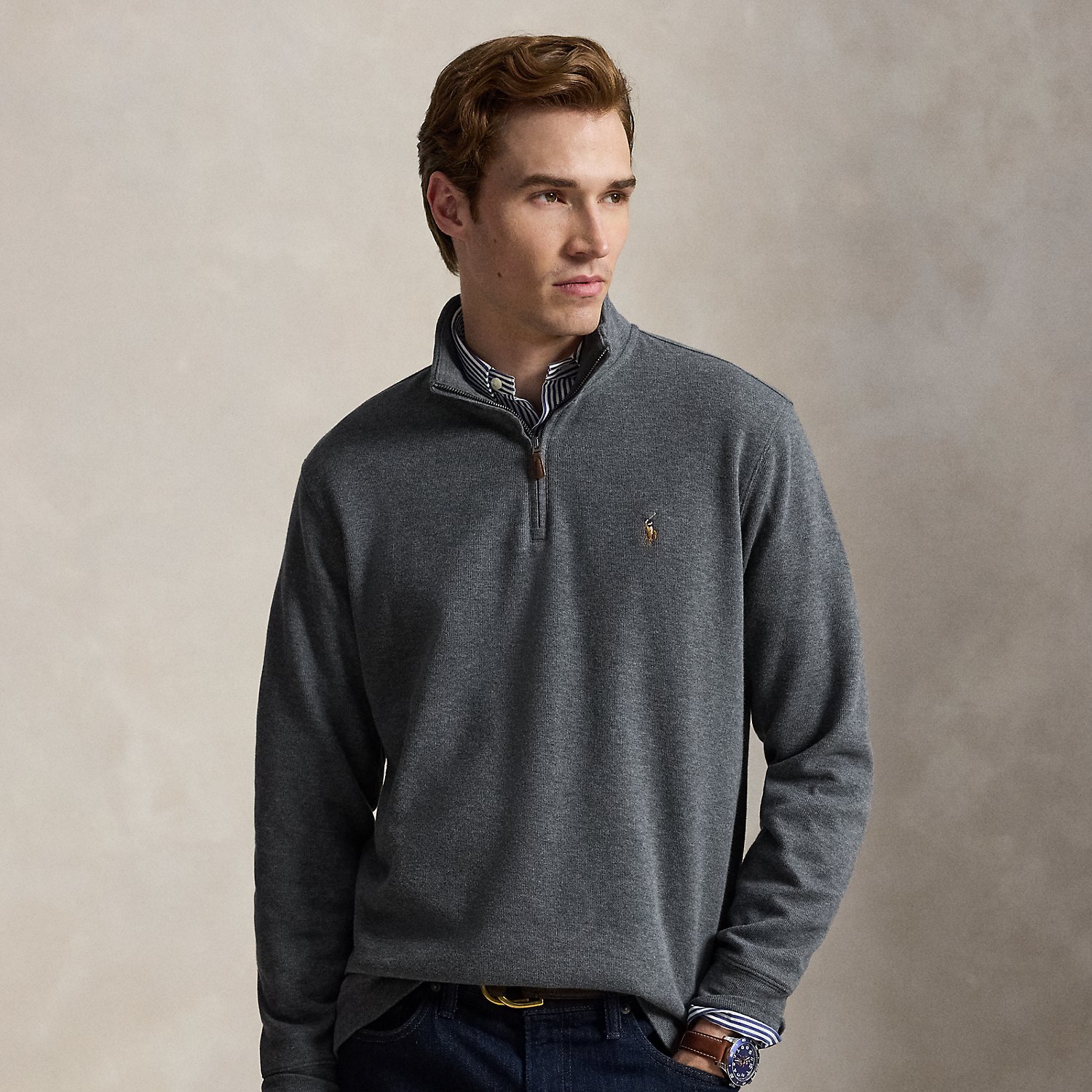 Estate-Rib Quarter-Zip Pullover
