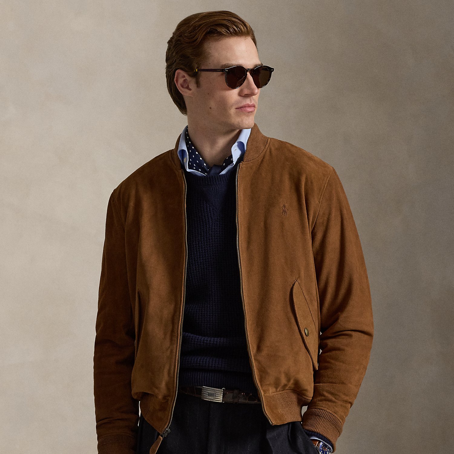 Suede Flight Jacket