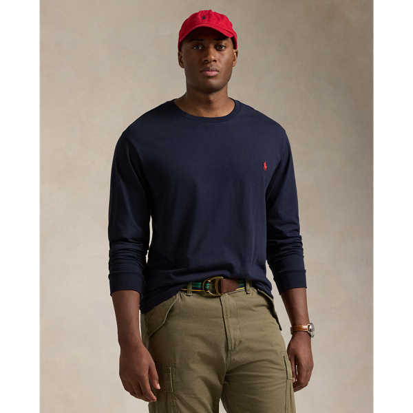 Polo Ralph Lauren Classic Fit Jersey Long-sleeve T-shirt In Ink