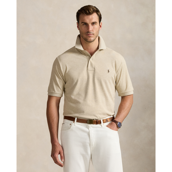 An American style standard since 1972, the Polo shirt has been imitated but never matched. Over the decades,  Ralph Lauren Lauren has reimagined his signature style in a wide array of colours and fits, yet all retain the quality and attention to detail of the iconic original. This Big & Tall version is made with our highly breathable cotton mesh, which offers a textured look and a soft feel.