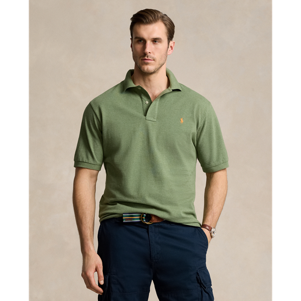 Polo Ralph Lauren The Iconic Mesh Polo Shirt In Cargo Green Heather