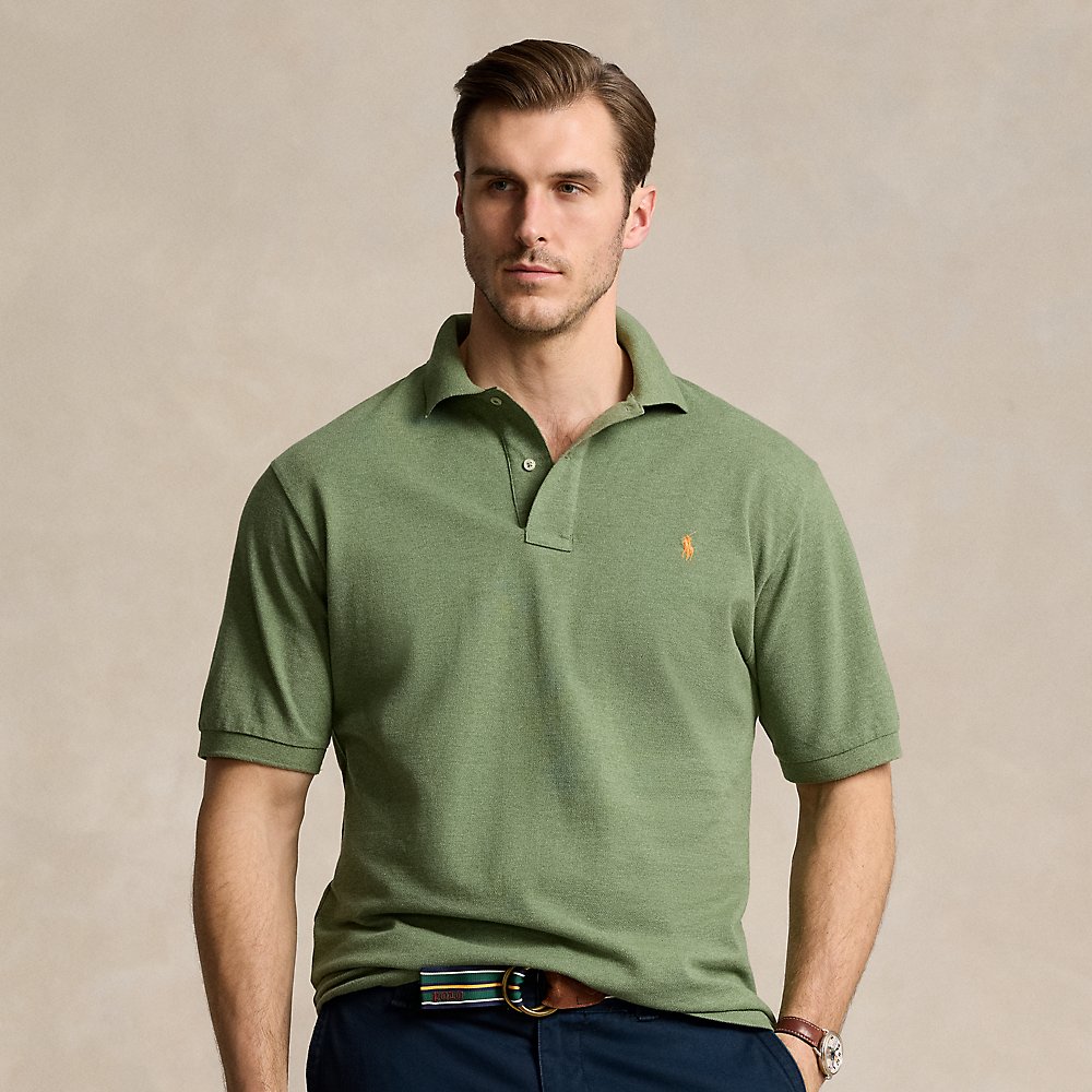 Polo Ralph Lauren The Iconic Mesh Polo Shirt In Cargo Green Heather