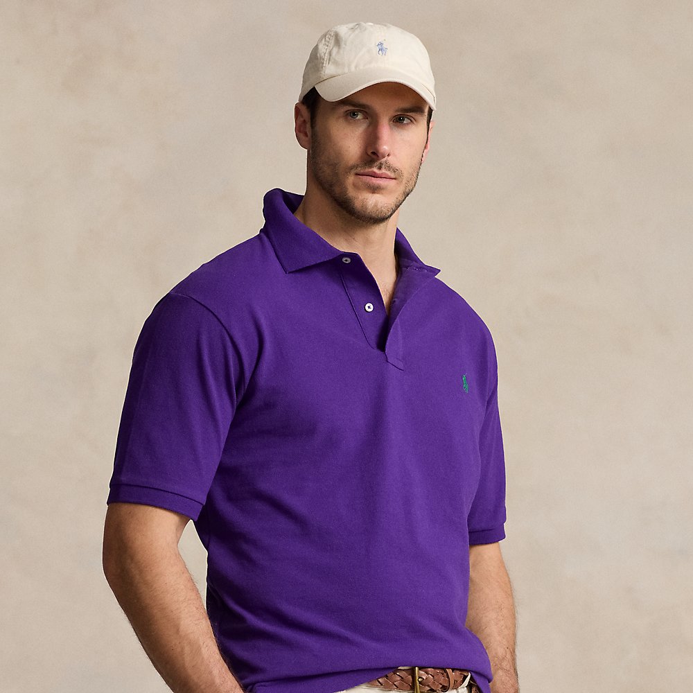 Polo Ralph Lauren The Iconic Mesh Polo Shirt In Chalet Purple
