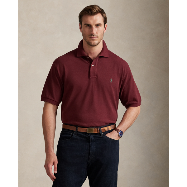 An American style standard since 1972, the Polo shirt has been imitated but never matched. Over the decades,  Ralph Lauren Lauren has reimagined his signature style in a wide array of colours and fits, yet all retain the quality and attention to detail of the iconic original. This Big & Tall version is made with our highly breathable cotton mesh, which offers a textured look and a soft feel.