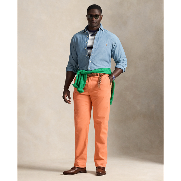 Polo Ralph Lauren Ralph Lauren Bedford Classic Fit Washed Chino Pant In Orange