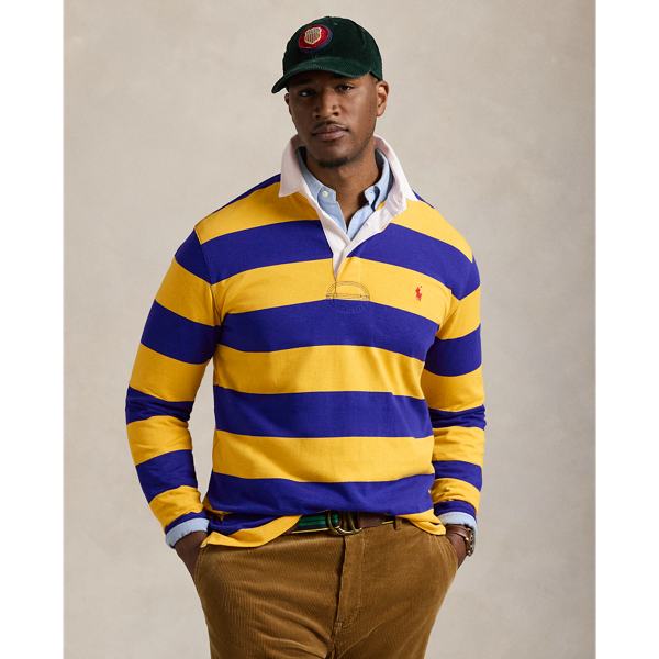 Polo Ralph Lauren The Iconic Rugby Shirt In Arctic Yellow/blue