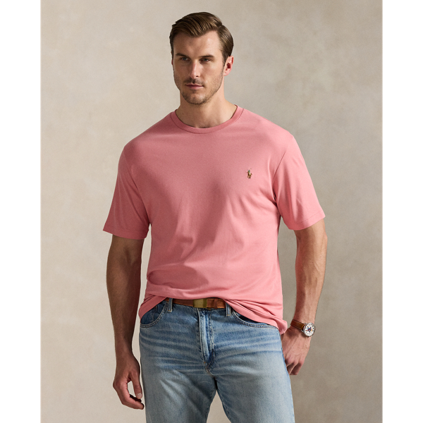 Grandes Tailles - T-shirt à col rond en coton doux - Big & Tall - Modalova