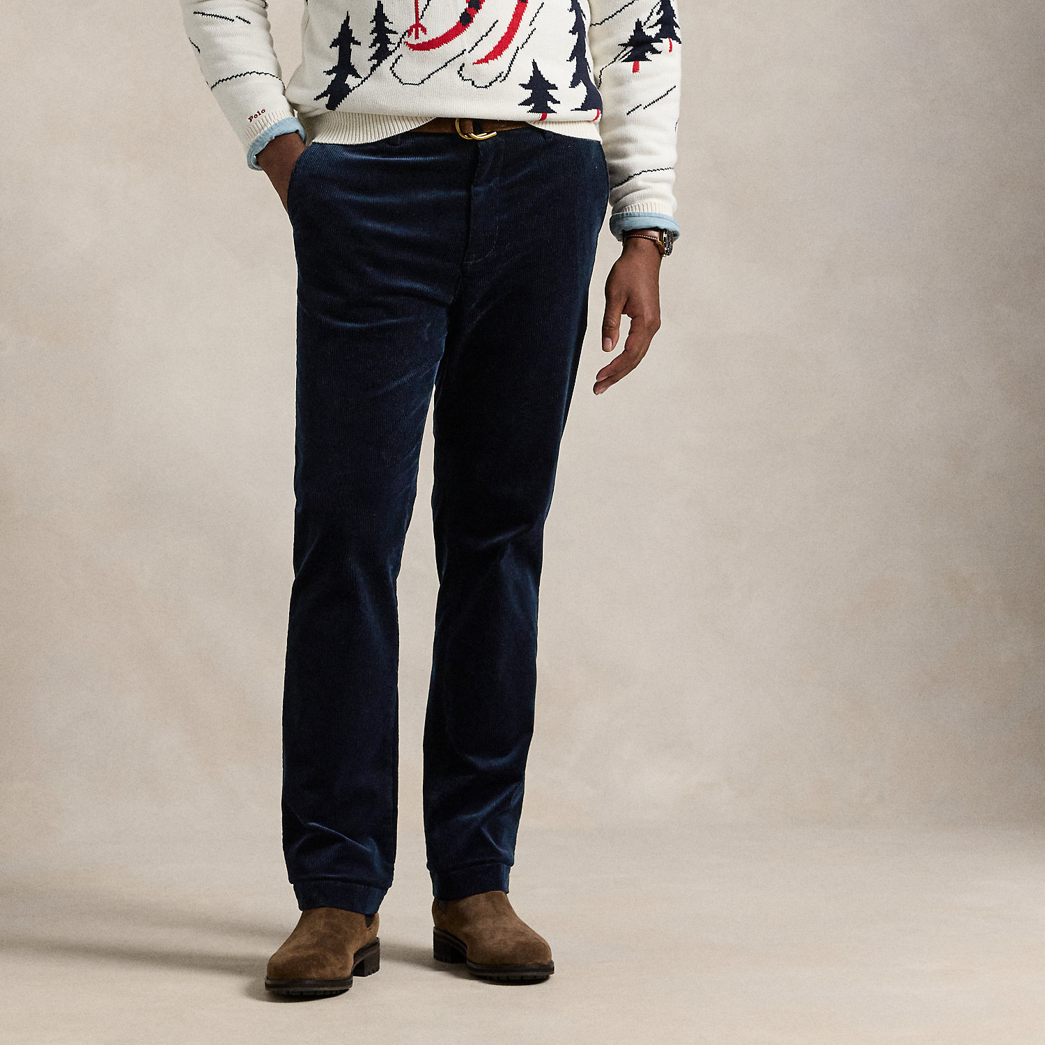 Made with soft cotton and a hint of stretch, these Big & Tall trousers are a modern take on classic corduroy.