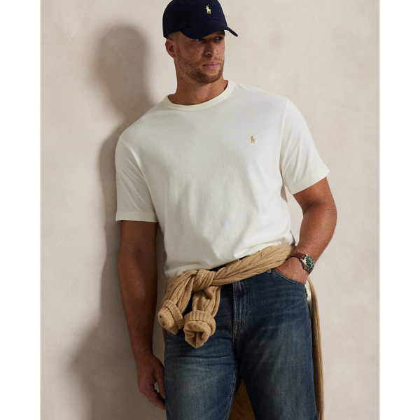 Washed for a perfectly broken-in look and feel, this cotton Big & Tall T-shirt is a Polo essential that you'll reach for again and again.