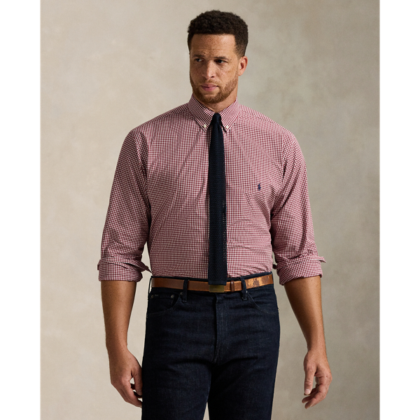 Polo Ralph Lauren Ralph Lauren Gingham Stretch Poplin Shirt In Purple