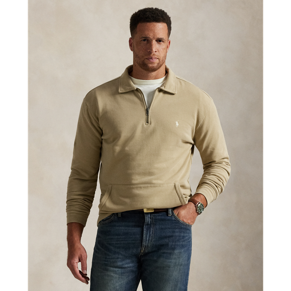 Crafted from loopback cotton, which is lighter in weight than our RL Fleece, this Big & Tall sweatshirt is specially washed for a vintage-inspired look and features a soft terry-like interior. It's adorned with our signature embroidered Pony on the chest.