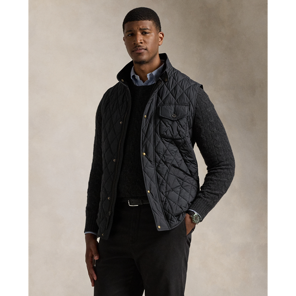 Polo Ralph Lauren Ralph Lauren The Beaton Quilted Vest In Black