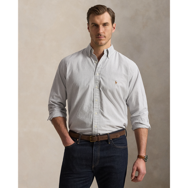 Big & Tall - Striped Oxford Shirt