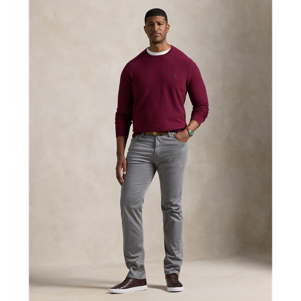 Polo Ralph Lauren Ralph Lauren Varick Slim Straight Stretch Sateen Pant In Gray