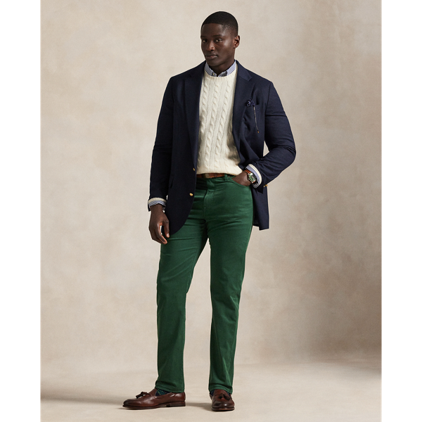 Polo Ralph Lauren Ralph Lauren Varick Slim Straight Stretch Sateen Pant In Green