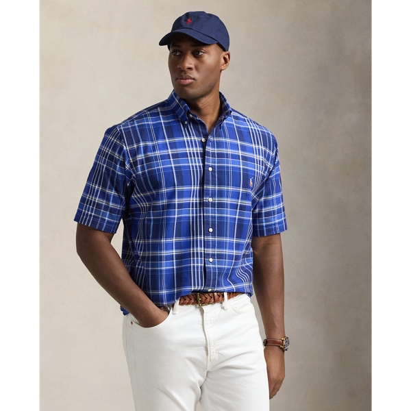 Grandes Tailles - Chemise Oxford écossaise - Big & Tall - Modalova