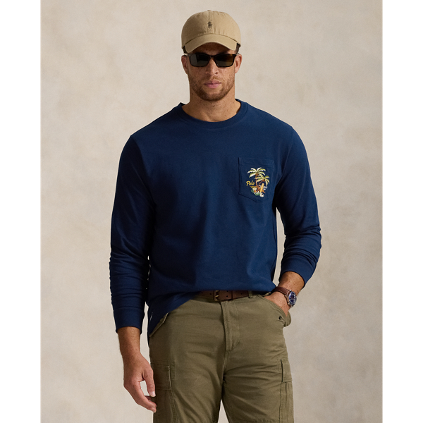 POLO RALPH LAUREN EMBROIDERED JERSEY T-SHIRT 
