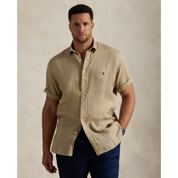 Polo Ralph Lauren Linen Shirt In Coastal Beige