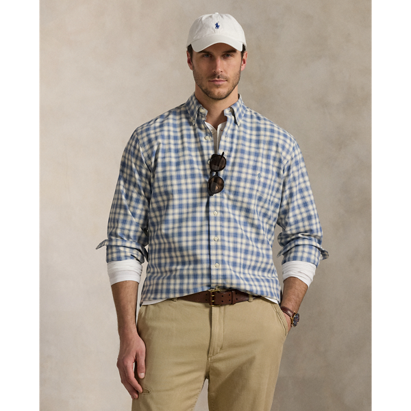 Grandes Tailles - Chemise Oxford écossaise - Big & Tall - Modalova