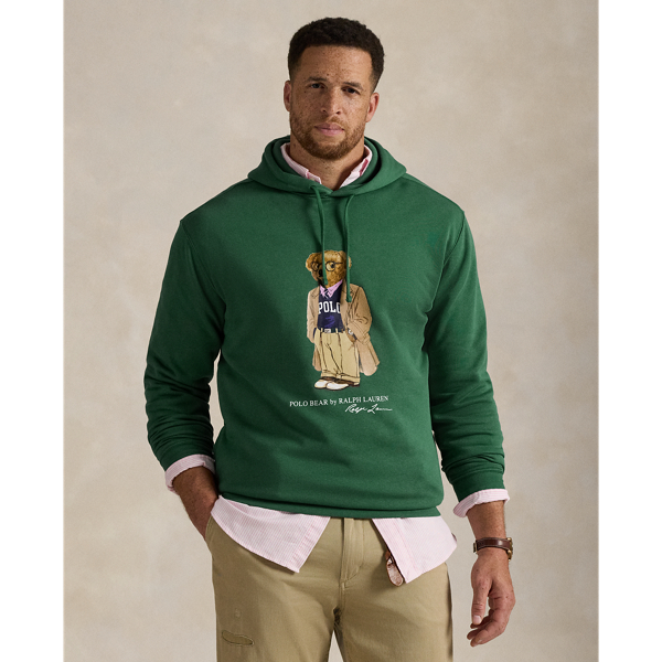 Grandes Tailles - Sweat à capuche Polo Bear en molleton - Big & Tall - Modalova