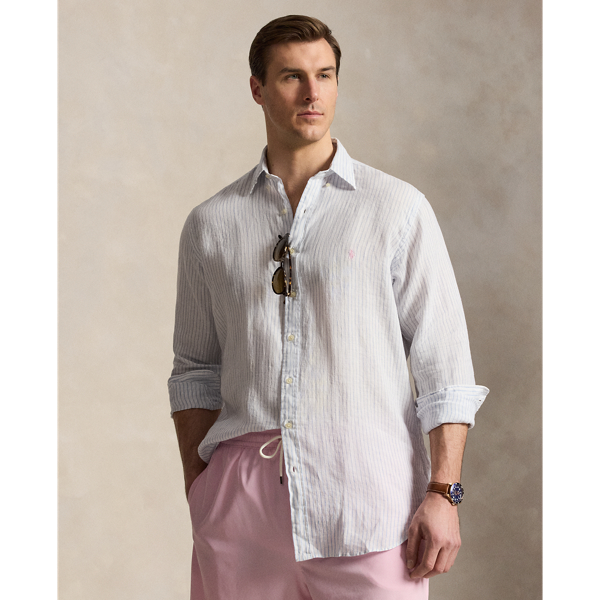 Big & Tall – Striped Linen Shirt