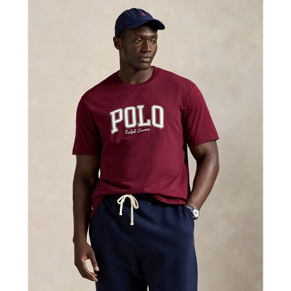 Polo Ralph Lauren Ralph Lauren Logo Jersey T-shirt In Burgundy