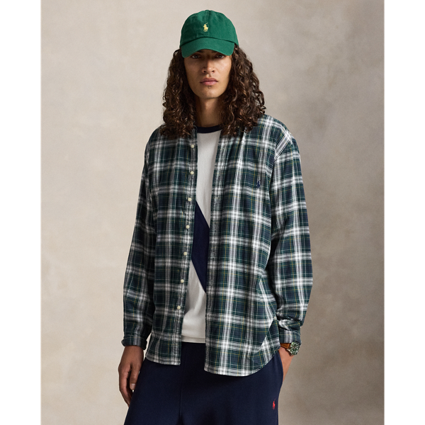Big & Tall - Plaid Double-Faced Oxford Shirt