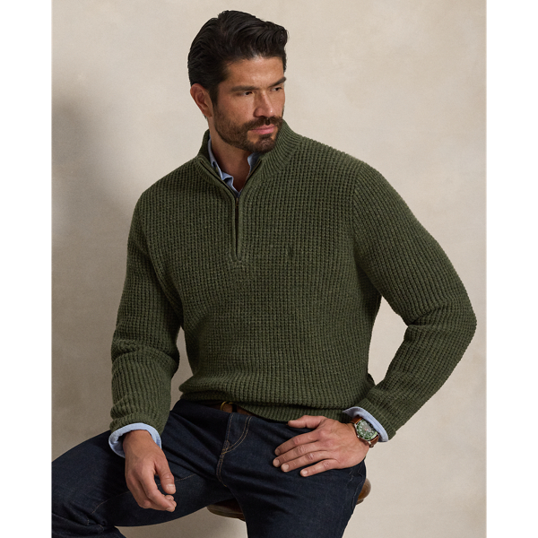 Big & Tall - Waffle-Knit Wool-Cotton Jumper