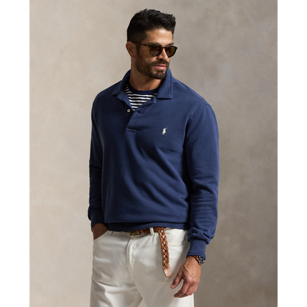 Big & Tall - Loopback Fleece Collared Sweatshirt