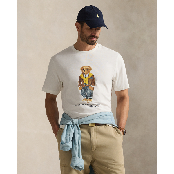 Polo Ralph Lauren Classic Fit Polo Bear Jersey T-shirt In White