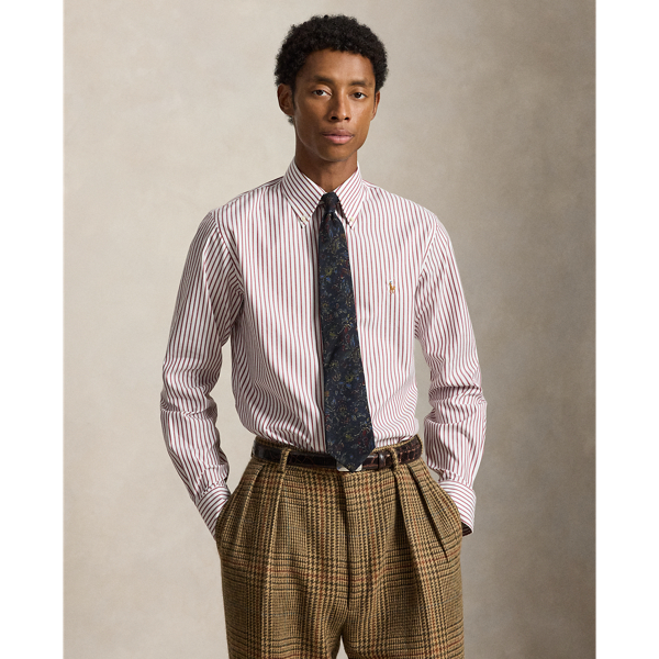 Custom Fit Striped Pinpoint Oxford Shirt