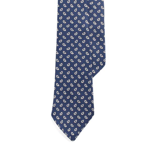 Shop Polo Ralph Lauren Vintage-inspired Pine Silk Twill Tie In Blue