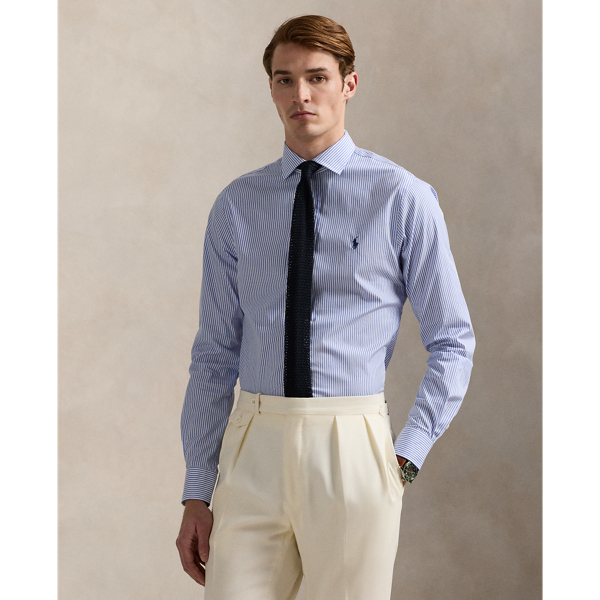 Ralph Lauren Slim Fit Striped Poplin Shirt