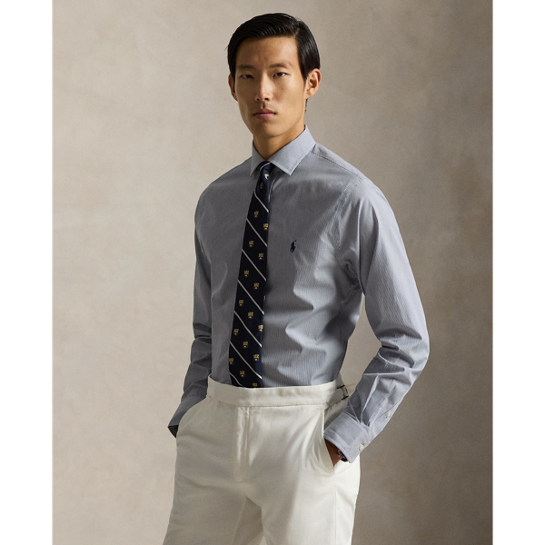 Slim Fit Striped Poplin Shirt