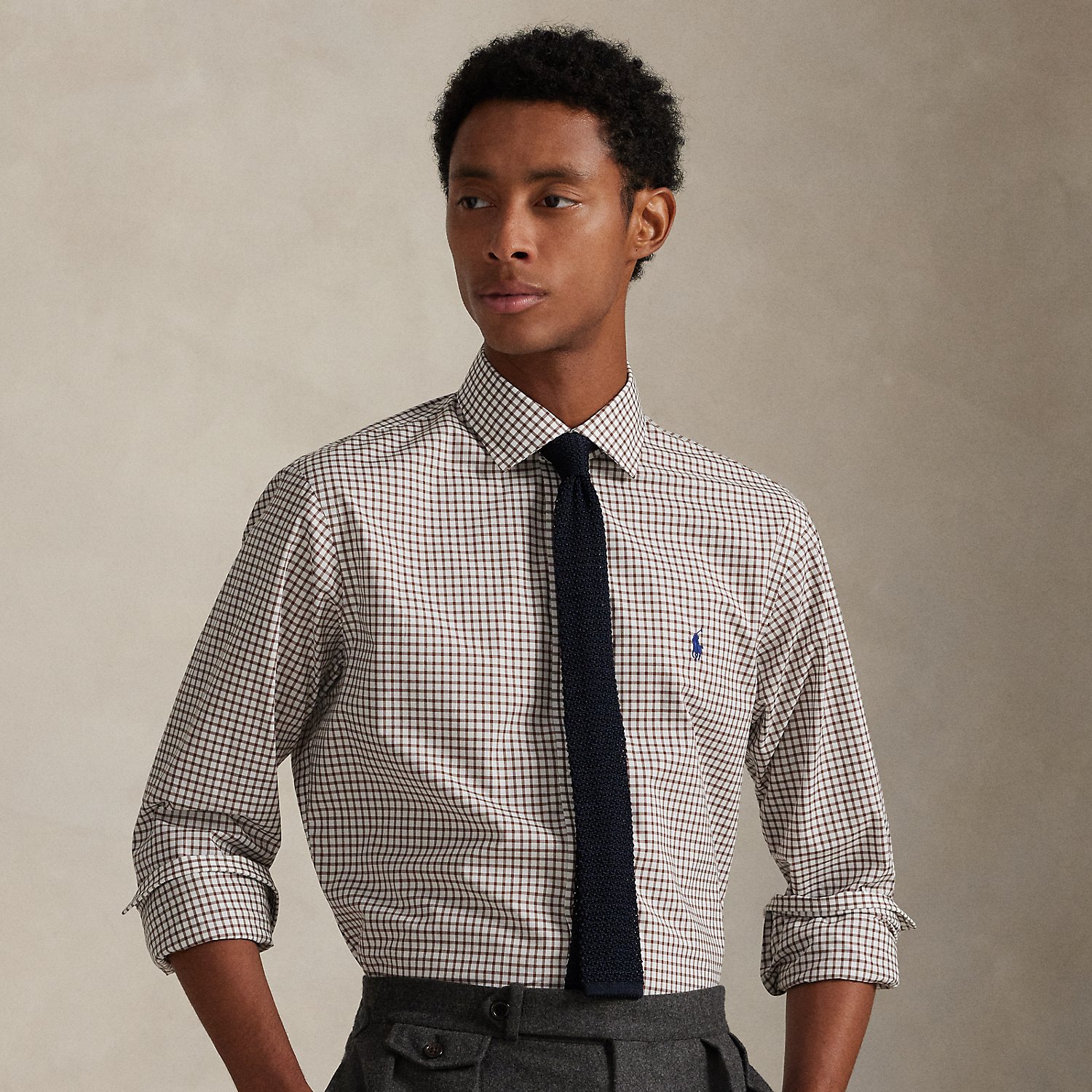 This stretchy shirt is made from cotton PUREPRESS™ technology – a durable press finish, which provides wrinkle resistance while reducing material strength loss and protecting against abrasion.