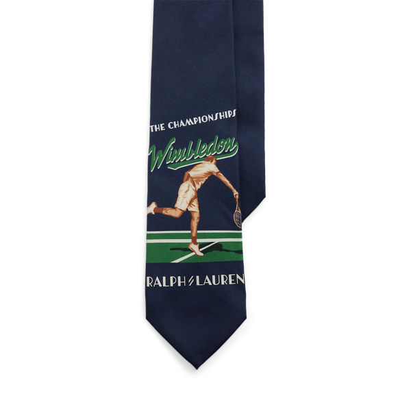 Cravate Wimbledon en sergé de soie - Polo Ralph Lauren - Modalova
