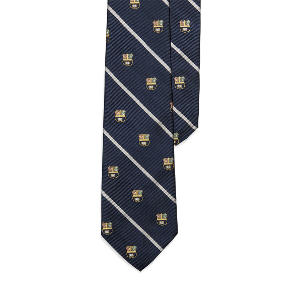 Cravate club rayée en reps de soie - Polo Ralph Lauren - Modalova
