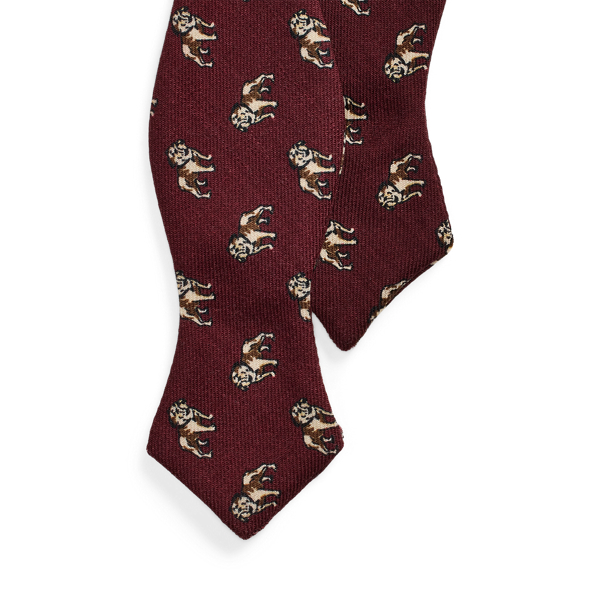 Ralph Lauren Dog-print Wool Challis Bow Tie