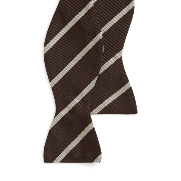 Ralph Lauren Striped Silk Bow Tie In Multi
