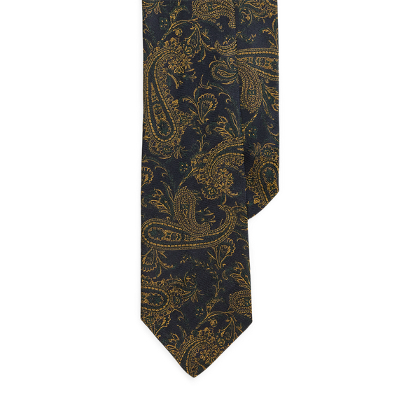 Ralph Lauren Paisley Silk Repp Tie In Multi