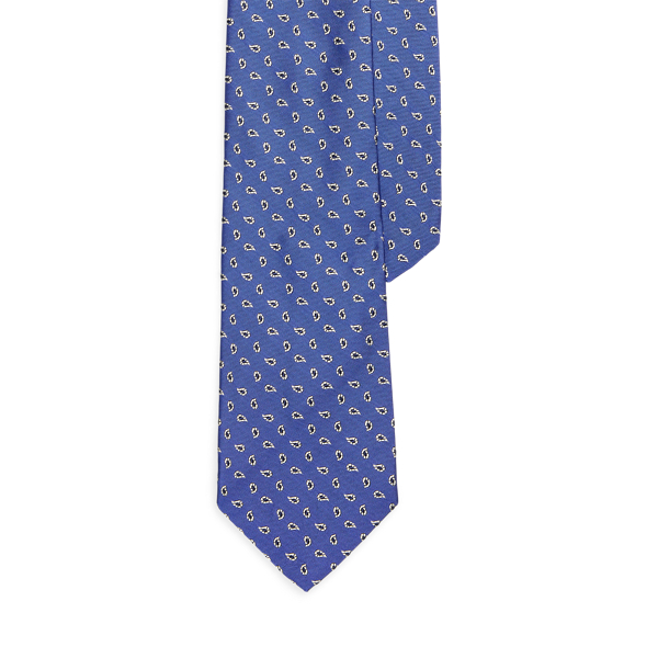 Ralph Lauren Pine Silk Repp Tie In Blue