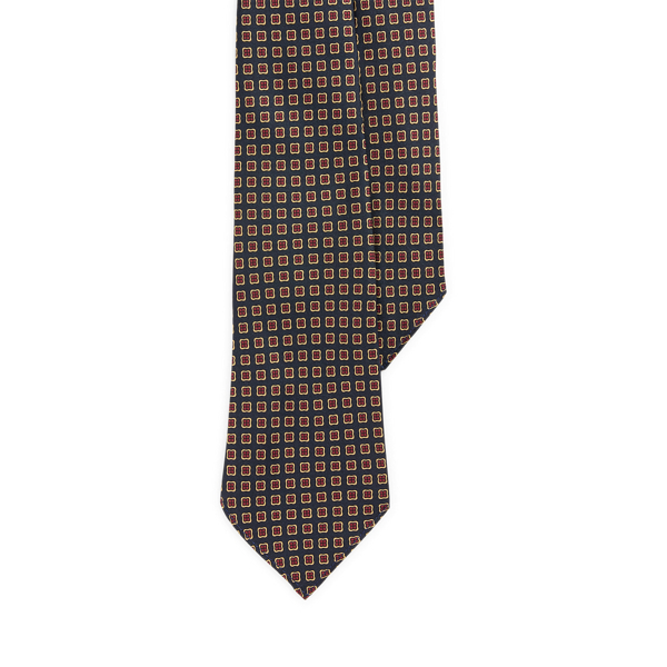 Ralph Lauren Vintage-inspired Neat Silk Tie In Brown