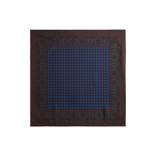 Ralph Lauren Neat Silk Twill Bandanna In Multi
